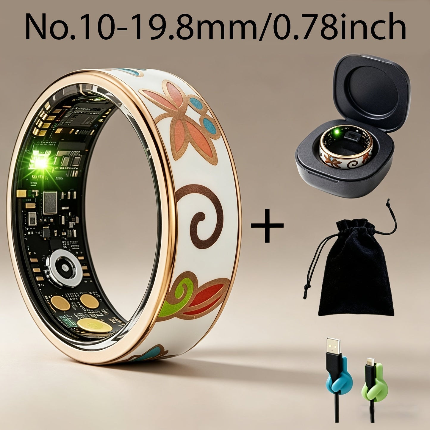 Health Tracking Smart Ring | Pedometer Sleep Calorie iOS Android