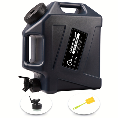 Water Storage Container with Spigot 2 Handles BPA Free PVC Collapsible Water Jug for Camping Outdoor RV Hiking Emergency Survival Portable Water Tank 3.2Gal 5Gal 2.6Gal Multi-Color Options