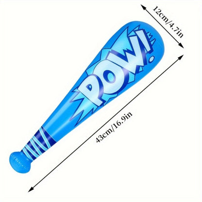 Inflatable Baseball Bat Cheering Sticks 16 Pcs Colorful Cartoon Party Props for Independence Day 4th of July Sports Events Outdoor Celebrations Birthday Party Favors