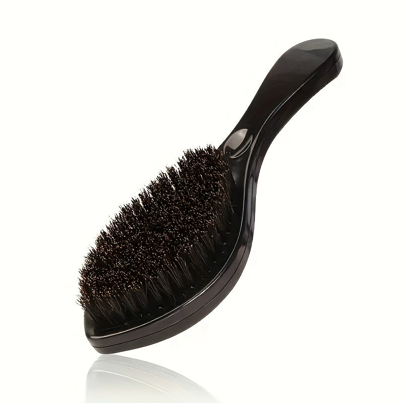 360 Wave Brush for Men with Heavy-Duty Nylon Bristles & Non-Slip ABS Handle — Professional Wave Training, Curl Defining & Updo Styling Tool for All Hair Types, 1pc or 5-Piece Set