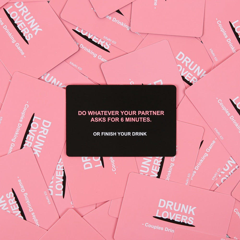 Drunk Lovers Couple Card Game – 54-Card Date Night Drinking Game for Couples | Dares, Flirty Fun & Intimacy | Anniversary Valentine's Day Wedding Gift