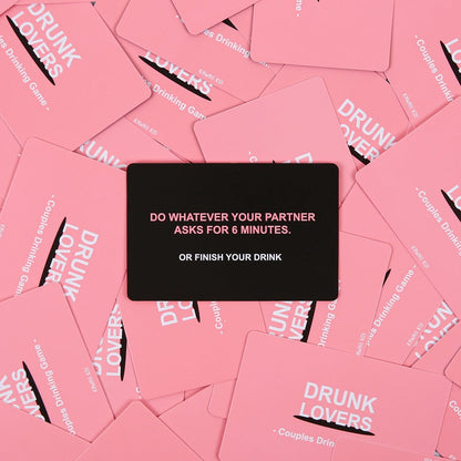 Drunk Lovers Couple Card Game – 54-Card Date Night Drinking Game for Couples | Dares, Flirty Fun & Intimacy | Anniversary Valentine's Day Wedding Gift