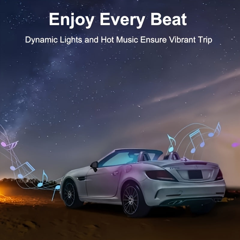 118-inch RGB Automotive Interior Lighting Kit - USB Power Supply, App Control, with Music Synchronization And Fiber Optic, Suitable for Dashboard And Car Doors, Battery-free, Enhancing The Overall Atmosphere Of The Car