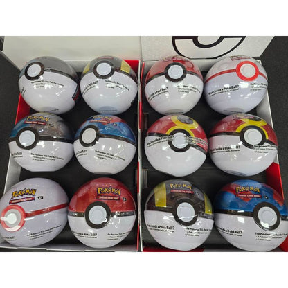 Pokemon TCG Poke Ball Tin with 3 Booster Packs – Random Pokeball Selection Ultra Ball Great Ball Premier Ball Moon Ball, Authentic Sealed English Collector Gift for Kids & Pokemon Fans