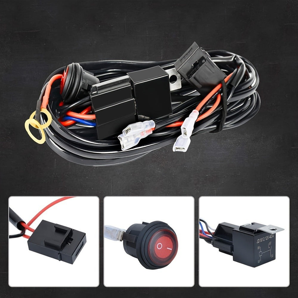 2 Inch Trailer Hitch Mount Bracket with LED Work Light Kit - 4 Inch LED Pods Bracket & Wiring for RAM Truck SUV Semi Trailer, Standalone Bracket or Complete Set Available