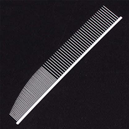 Pet Grooming Comb with Stainless Steel Teeth & Aluminum Handle - Professional Detangling Dematting Comb for Dogs & Cats, Removes Knots, Tangles & Loose Fur, 3 Colors