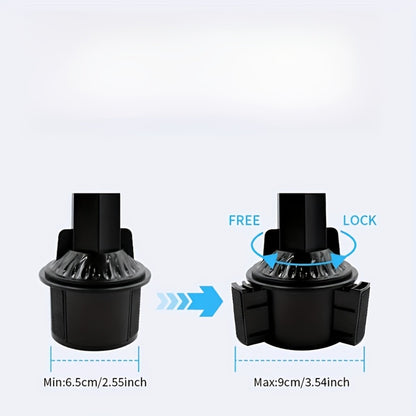 Car Cup Holder Tray Extender – Detachable Cup Holder Extension with Dining Tray, Car Organizer Table for Long-Distance Travel, Road Trips & Snacks in the Car