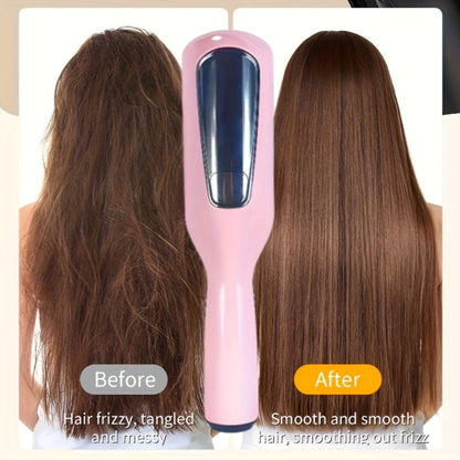 Split End Hair Trimmer for Women Portable Rechargeable Electric Hair Clipper for Split End Removal - 500mAh USB Charging Compact Pink Hair Care Tool for Long Hair Frizz Control