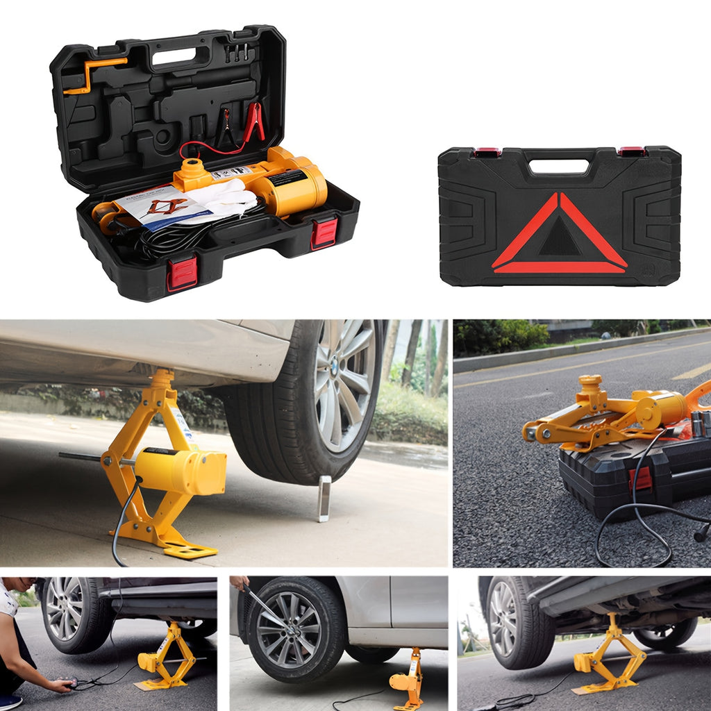 Electric Car Floor Jack 3 Ton All-in-one Automatic 12v Scissor Lift Jack For Tire Change Replacement