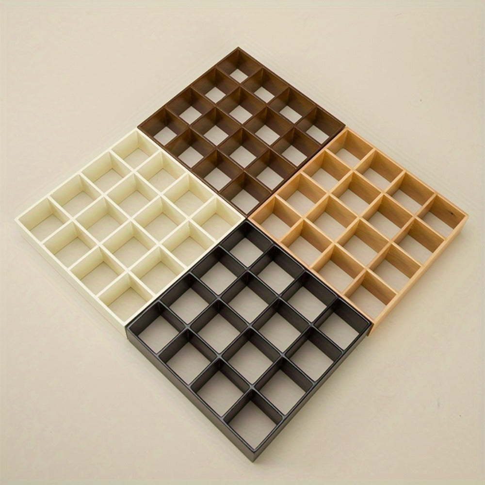 Dollhouse Miniature Display Cabinet 1:12 Scale 16-Compartment Modern Storage Shelf Organizer – Miniature Furniture Accessory for Dollhouse Room Decor Diorama Collectors Ages 14+ Multiple Colors