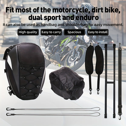 JFG RACING Motorcycle Backpack Motorbike Helmet Bag Tail Bag Outdoor Camping Bag Storage Travel Luggage Bags