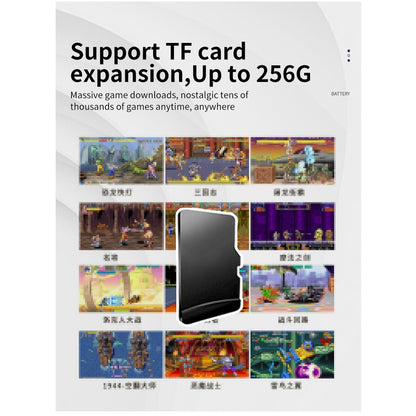 Slim Retro Handheld Game Console Powkiddy RGB10S 3.5 Inch IPS 480x320 RK3326 Wi-Fi 3000mAh 8-Hour Battery Linux Open Source 128GB Portable Classic Emulator