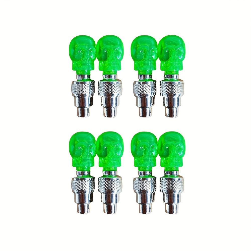 LED Breathing Light Tire Valve Caps – Running Horse & Wind Fire Wheel Light Effect for Car & Motorcycle Wheels