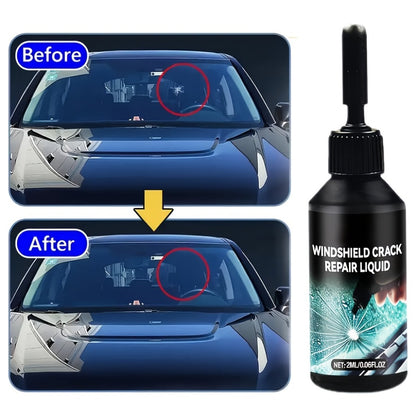 Windshield Repair Kit – Nano Resin Fix for Chips, Bullseye & Star Cracks in 15 Minutes, DIY Glass Crack Repair with Suction Injector, Restores Optical Clarity, Prevents Spreading