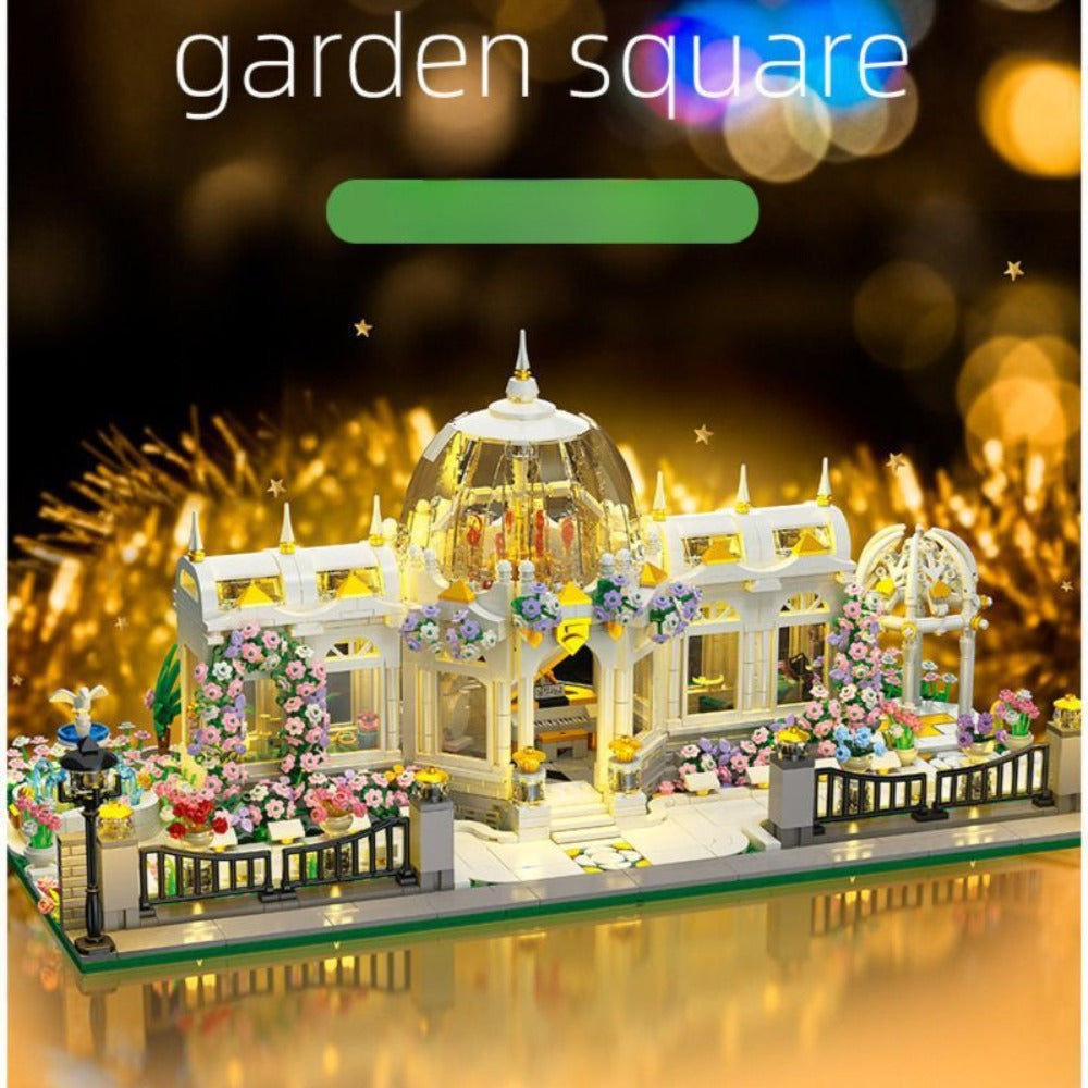 Garden Plaza Micro-Landscape Building Block Set 6700pcs for Adults 14+ – Advanced Architecture Model Construction Kit Collector Display Piece Home Decor Birthday Christmas Halloween Gift Box or No Box