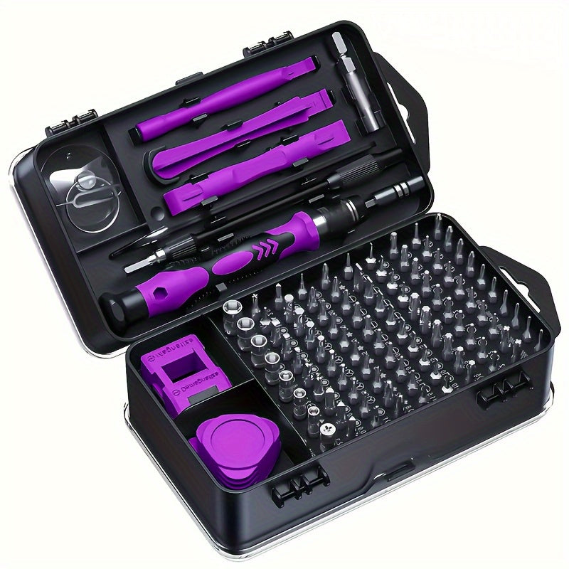 [Upgrade Screwdriver Set] 115-in-1 Upgrade Screwdriver Set| Strong Magnetic High Hardness Multifunctional Disassembly Complete Set of Tools with Special-shaped Bits