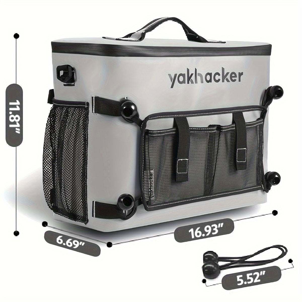 Kayak Cooler Bag with Lawn-Chair Style Seat Back – Insulated Portable Ice Chest for Kayaking, Boating, Beach, Camping & Travel, Adjustable Shoulder Strap, Keeps Drinks & Snacks Cold All Day