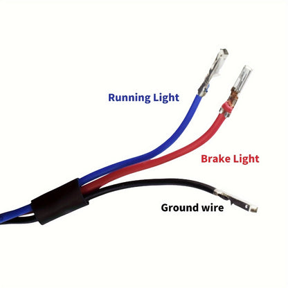Harley Davidson LED License Plate Light with Turn Signal for Sportster Dyna Touring Road King Electra Glide - Brake Running Lamp