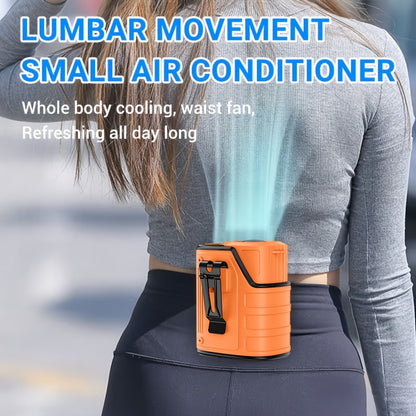 Portable Waist Fan 4-in-1 Neck Fan with Flashlight Power Bank Large Battery for Outdoor Camping Hiking Sports EDC