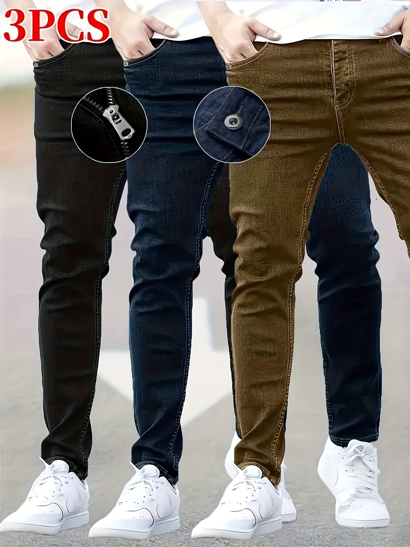 Men's Skinny Jeans - Stretch Comfort 366437