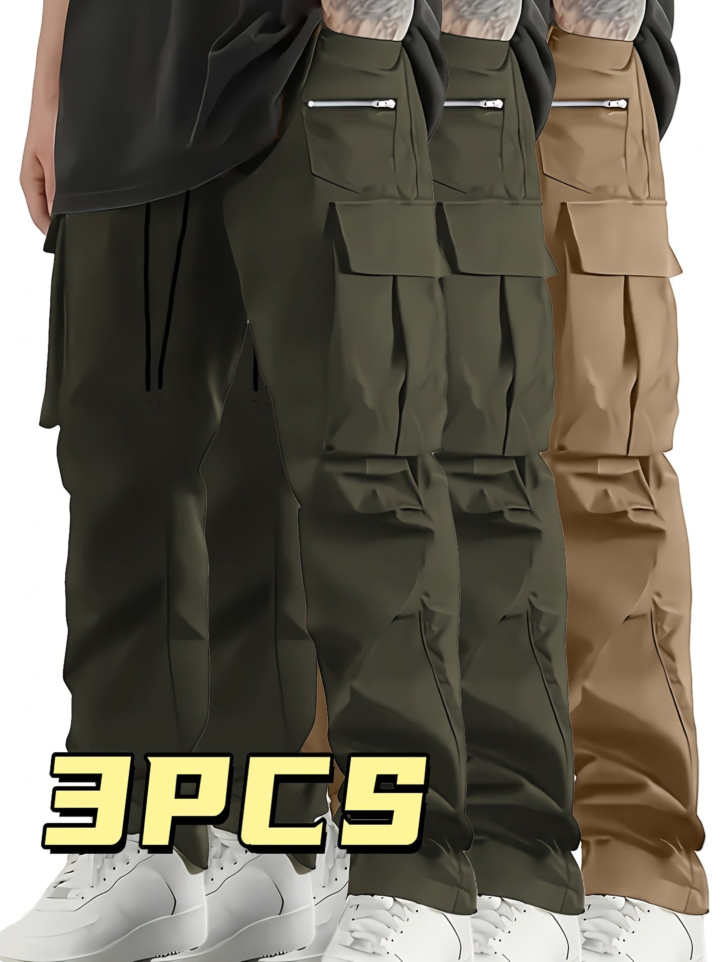 Men's Cargo Pants - Pocket Detail 871013