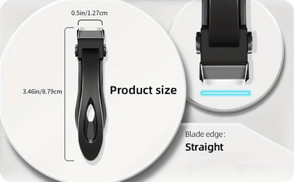 Thick Toenail Clipper Set for Seniors & Diabetics — Wide Jaw Ingrown Toenail Clipper, Heavy Duty Angled Nail Clipper & Nail File Kit for Men and Women, Professional Thick Nail Cutter Tool