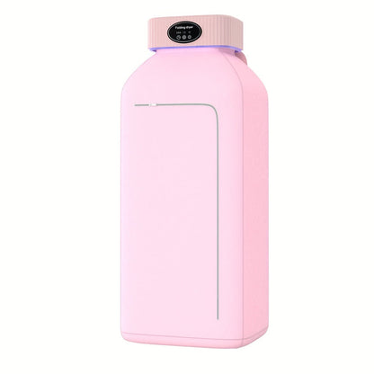 Portable Clothes Dryer with LED UV Light Foldable Compact Quiet Fast Drying Machine with Timer Easy Setup for Apartments Travel RV Small Spaces Pink Khaki Purple