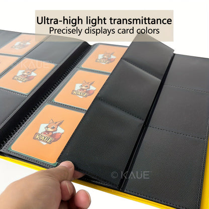 Pokemon Card Binder 360 Pocket 9-Pocket Side Loading – Durable PP Trading Card Album for MTG YuGiOh Sports Cards TCG, Double-Sided Pages, 7 Colors Green White Red Black Purple Blue Yellow