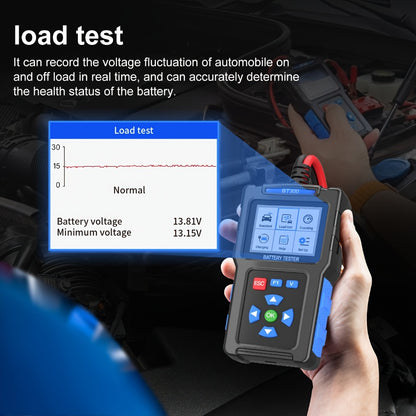 Car Battery Tester 12V 24V 20-2000 CCA Automotive Battery Load Tester and Alternator Tester for AGM GEL Lead-Acid Batteries Multi-Language BT3001