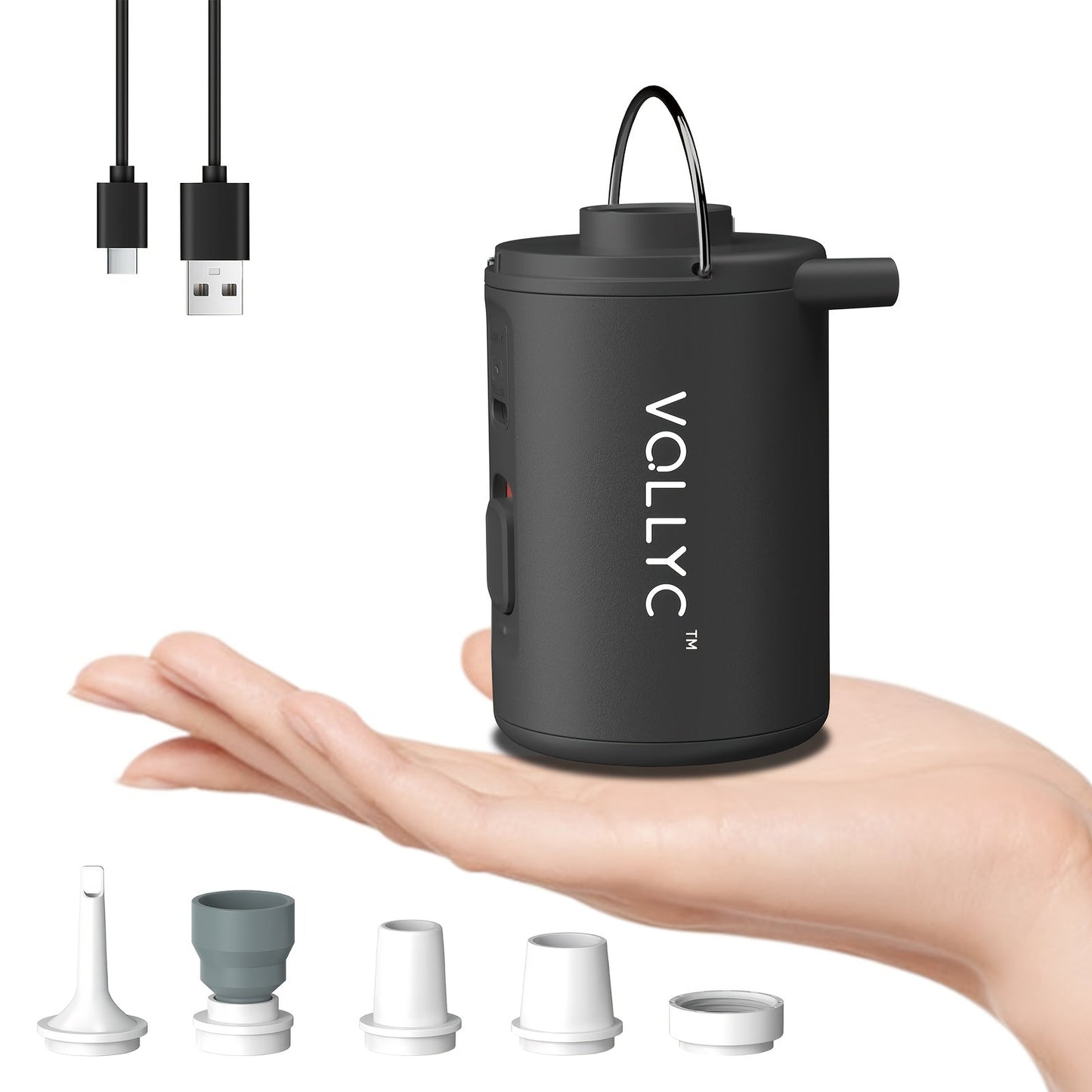 Portable Electric Air Pump USB Rechargeable 800mAh