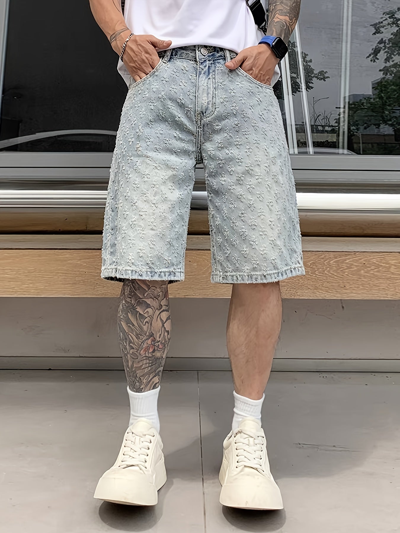 Men's Denim Shorts - Relaxed Fit Travel Style