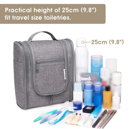 Hanging Toiletry Bag for Women Large Capacity Travel Makeup Organizer Bag with Hook Multi-Compartment Waterproof Cosmetic Pouch 16 Prints for Cruise Gym