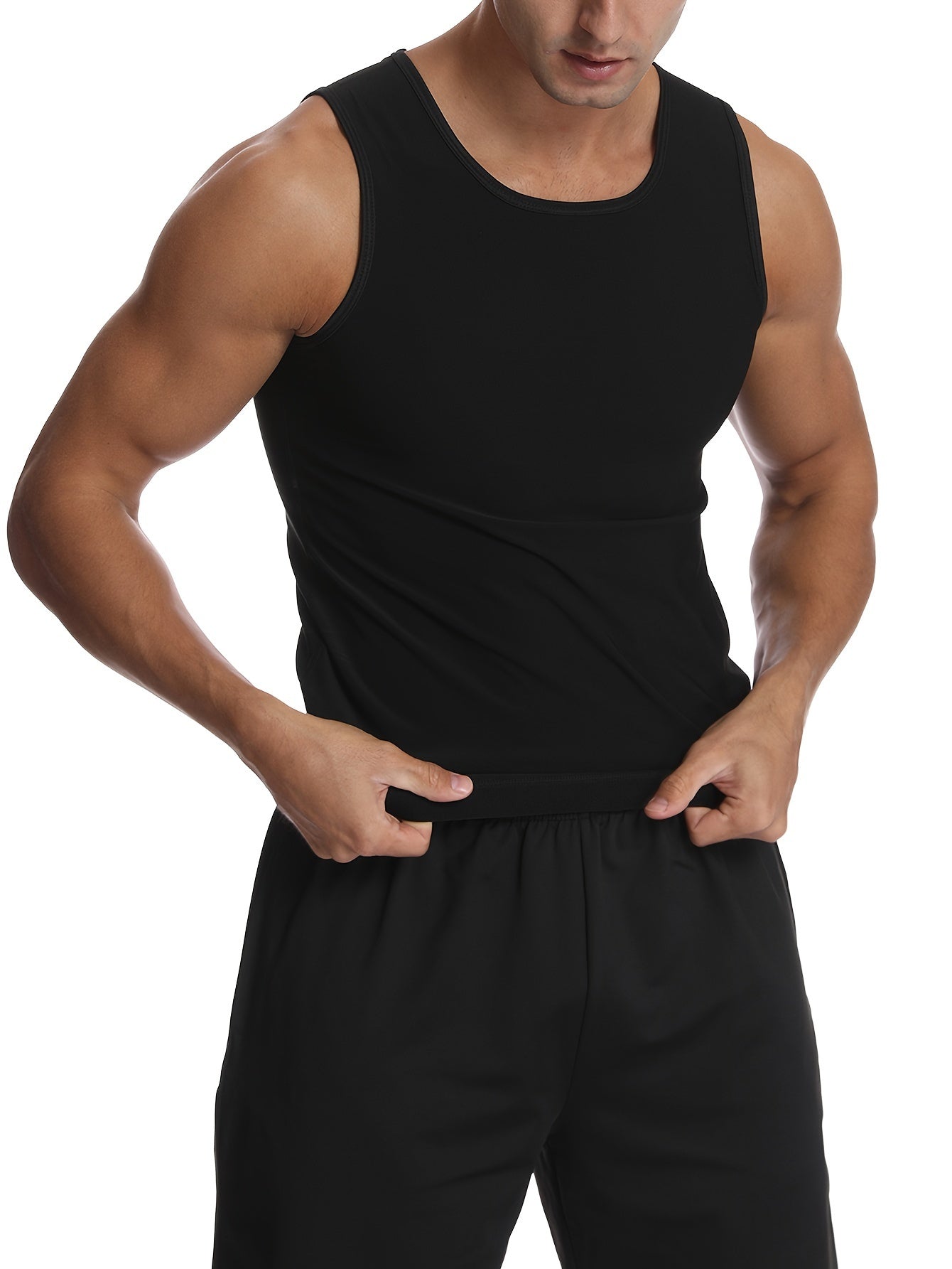 Men's Sauna Waist Trainer Vest - Tummy Control Gym Layer
