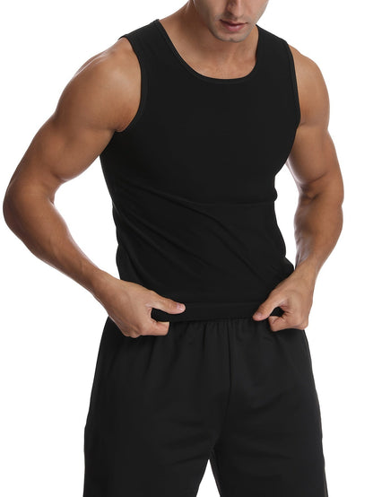 Men's Sauna Waist Trainer Vest - Tummy Control Gym Layer
