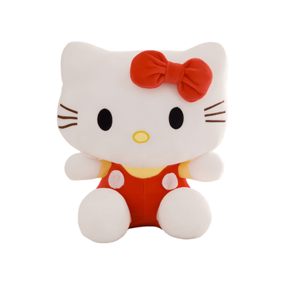 Hello Kitty KT Cat Stuffed Animal 3 Colors – Sanrio Kawaii Plush Doll in Red Pink Blue Soft Collectible Toy, Birthday Valentine Christmas Gift for Girls Teens Hello Kitty Fans