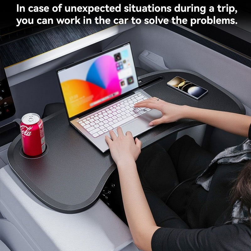 Foldable Car Laptop Desk, Lightweight Portable Tray-Style Multi-Functional Stand, Foldable Dining Table, Car Laptop Work Surface
