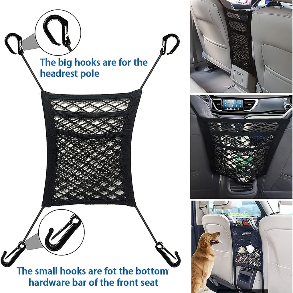 Dog Car Seat Cover for Back Seat, Hard Bottom Back Seat Extender for Dogs, Car Seat Cover, Dog Car Seat, Dog Hammock for Car, Car Seat Protector, Dog Seat Cover for Back Seat- Supports 400lbs, Back Seat Pet Cover, Dog Hammock for Car SUV And Trucks