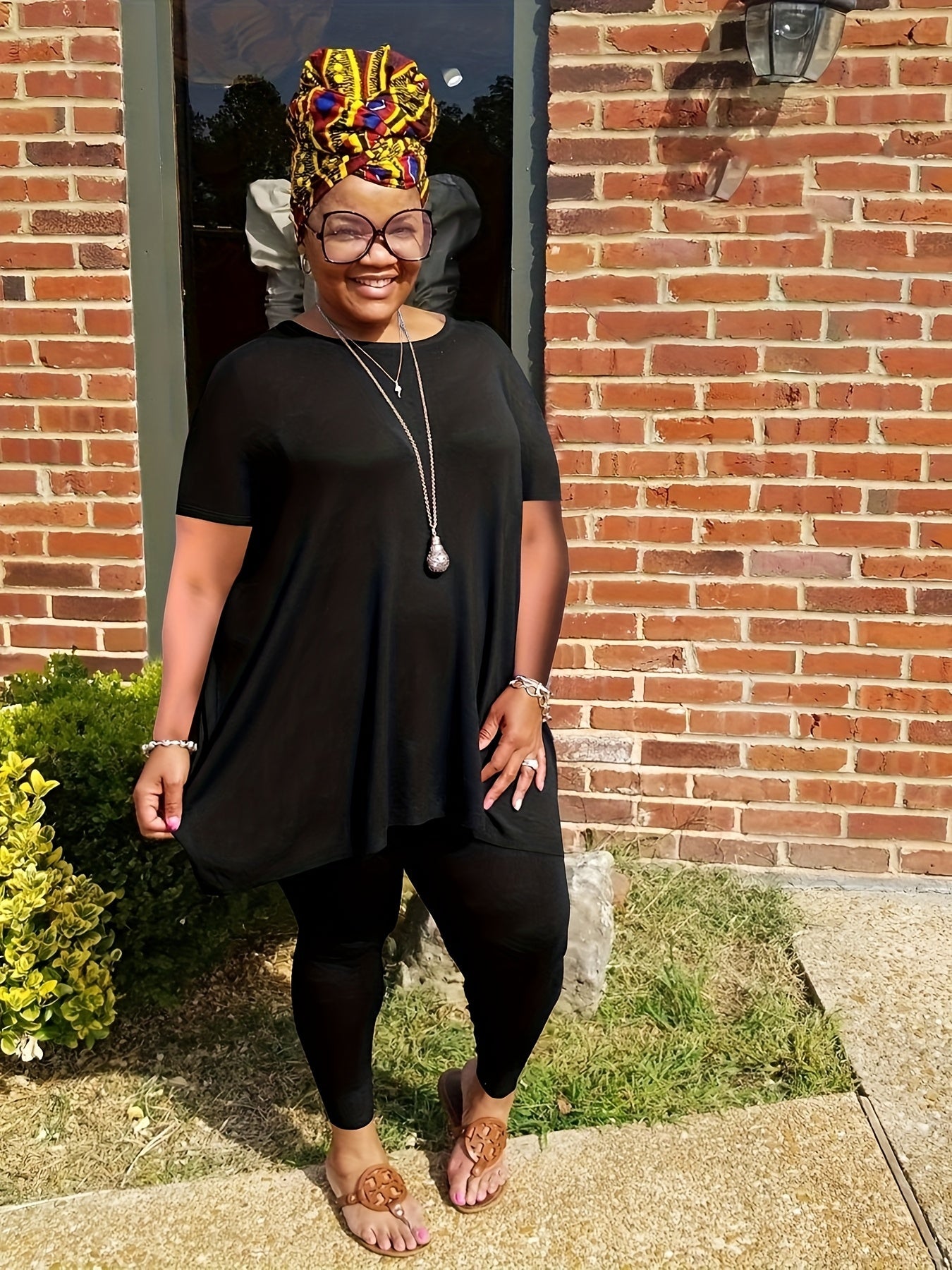 Women's Black Short-Sleeve Top - product view 5