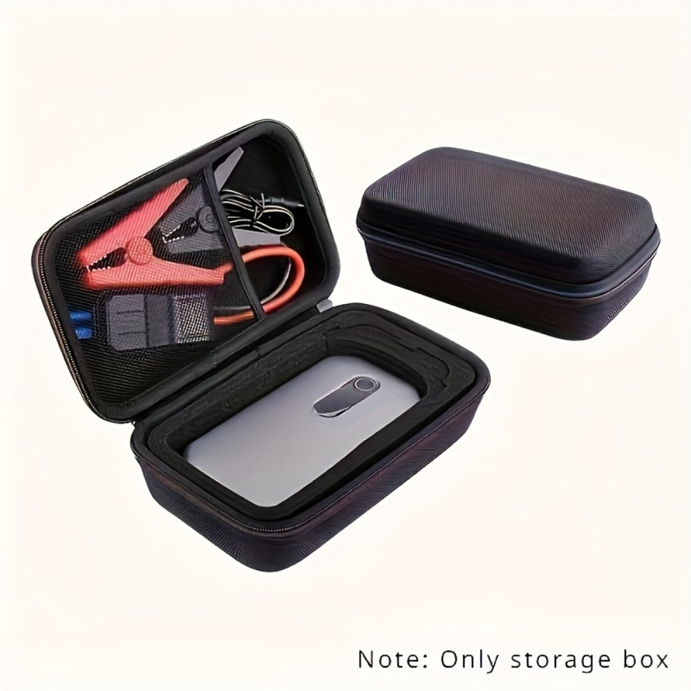 EVA Jump Starter Storage Case - Shockproof Drop-Proof Portable Organizer for Car Jump Starters & Automotive Accessories, Hard Shell Protective Carrying Case (Case Only)