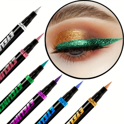 Eyeliner Pencil Set Waterproof 6 Colors Smudg1e Proof Long Lasting Colored Eye Liner for Women Pigmented Gel Eyeliner Pencils Makeup Kit Holiday Gift