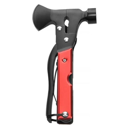 14-in-1 Multi-Tool Hammer Axe Stainless Steel 18cm with Fabric Bag for Camping Hiking Survival Outdoor Gift for Men Dad Boyfriend