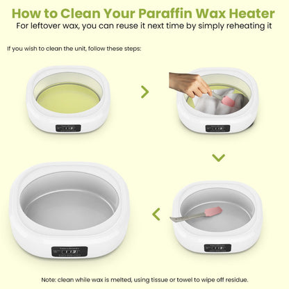 Paraffin Wax Warmer Kit 3000ml Touchscreen for Hands & Feet – Includes 6 Packs Refill Wax, Hot Wax Spa Bath for Arthritis Pain Relief & Deep Skin Moisturizing, Home Salon Use Purple Pink White Green Black