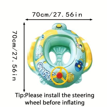 Cute Cartoon Animal Inflatable Pool Float for Kids & Adults – Fun Colorful Beach Floatie Summer Water Toy for Swimming Pool Lake Beach Backyard Vacation, Blue Green Pink
