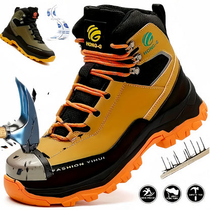 Men's Work & Safety Boots - Steel Toe Protection & Puncture Resistant 156005