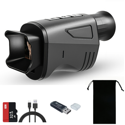 Night Vision Monocular 10x40 IR – 16x Digital Zoom, 32GB Card
