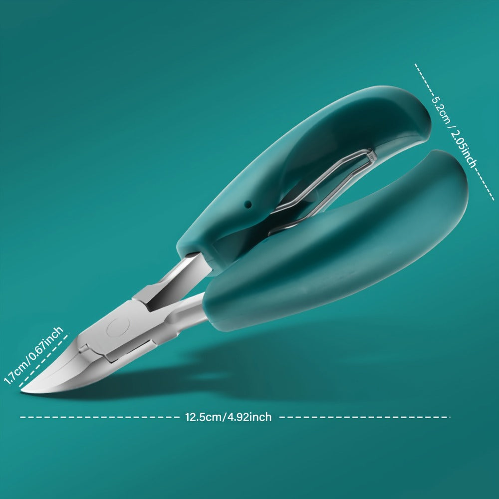 Toenail Clippers for Thick Nails & Ingrown Toenails 3 Pack Sharp Curved Blade Surgical Steel — Double Spring Ergonomic Podiatrist Nail Clipper for Men Women Seniors, Professional Pedicure Tool