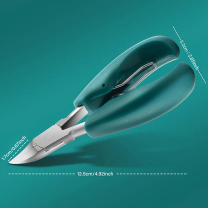 Toenail Clippers for Thick Nails & Ingrown Toenails 3 Pack Sharp Curved Blade Surgical Steel — Double Spring Ergonomic Podiatrist Nail Clipper for Men Women Seniors, Professional Pedicure Tool
