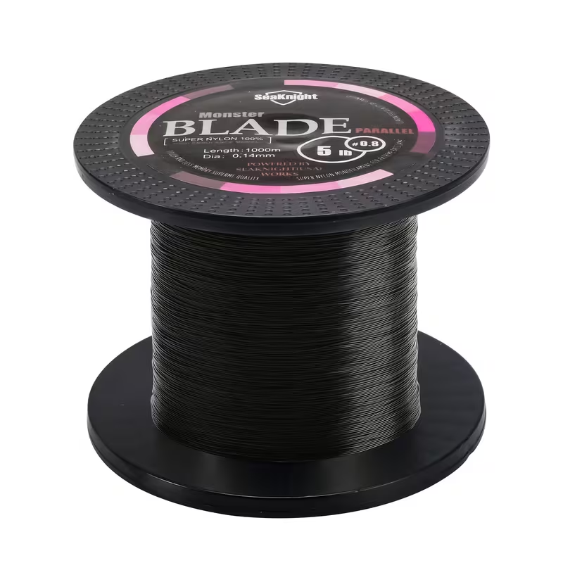 Monofilament Fishing Line 1000M / 1093Yds – Nylon Mono Line for Freshwater & Saltwater, 2-35LB, Black & White