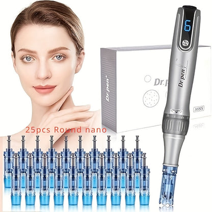 Dr. Pen M8S Microneedling Pen with 25Pcs Nano Cartridges