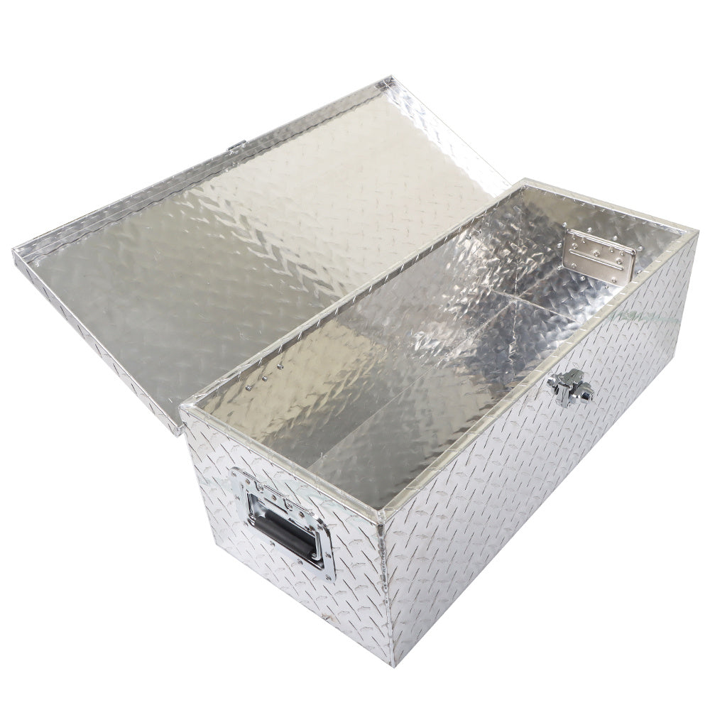 20'' Heavy Duty Aluminum Diamond Plate Tool Underbody Box for Pickup Truck Bed